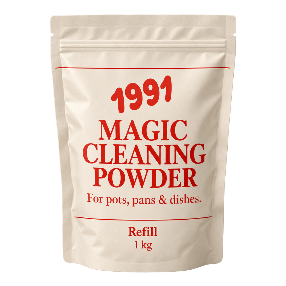 Magic Cleaning Powder Refill 1 kg, koncepcyjna wizualizacja opakowania